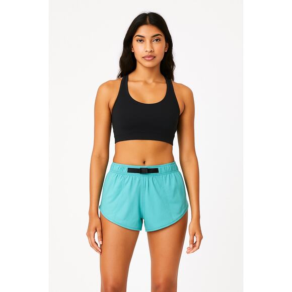 NANI Women’s Athletic Shorts Turquoise Size XL Adjustable Waistband - Picture 1 of 7